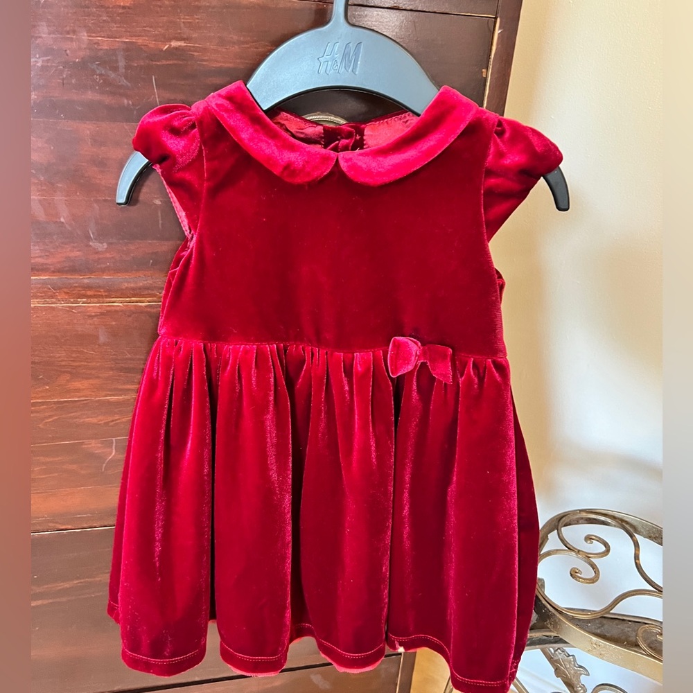 H&M Dark Red Velvet Dress